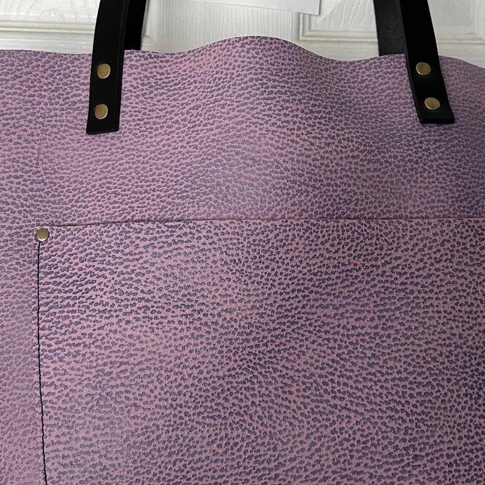 Portland Leather Lavender Tote Bag